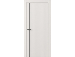 Дверь Модель F-5 Белый, Черный Молдинг