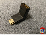 Adapter 90°-180° HDMI (F) -HDMI (M), Male To Female