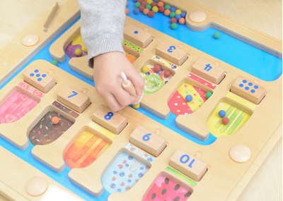 Панель "1-10 - магнитный счет"