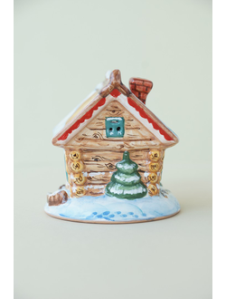 Деревенский домик (подсвечник)