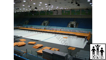 Сборка помоста для борцовских ковров