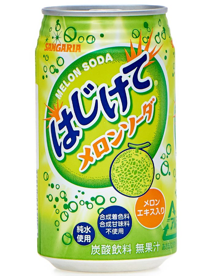 Безалкогольный газированный лимонад Sangaria MELON Soda (Япония)