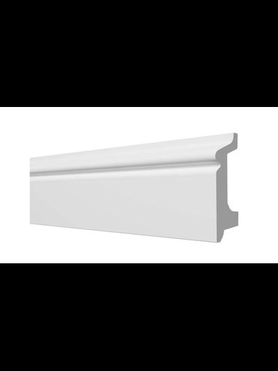 Напольный плинтус Decor-Dizayn DD122, для покраски, влагостойкий, ударопрочный, 2 метра