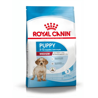 Royal Canin (Роял Канин) Medium Puppy Сухой корм для щенков средних пород собак, 14 кг