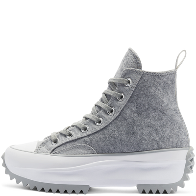 Кеды Converse Run Star Hike зимние на платформе серые 169438C фото