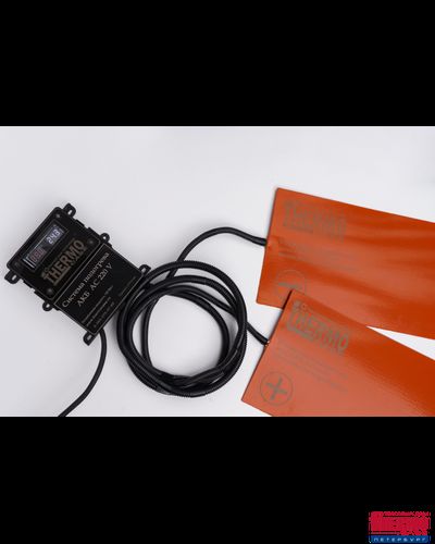 Стационарная система подогрева АКБ питанием 220В переменного тока (для 2-х АКБ) (без термоса). Габариты мм: 480х190х0,5