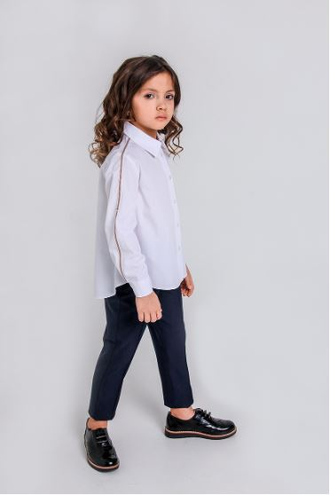 Д 5158 Блузка длинный рукав Триколор р.122-170