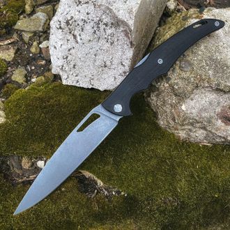 Складной нож Кайман XL (Сталь К110, черный G10)