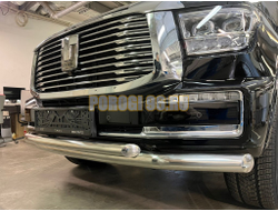 Защита переднего бампера двойная d76/60 мм ПапаТюнинг для Tank 500 2023-