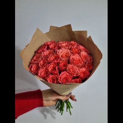 Роза Россия 40 см 25 шт