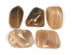 Лунный камень, галтовка в ассортименте, Индия (28-30 мм, 8-10 г) №21487