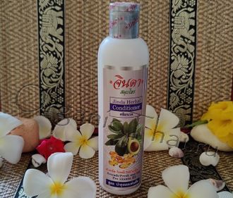 Купить тайский травяной кондиционер для волос Джинда с авокадо jinda herbal conditioner avocado