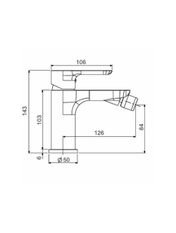 Смеситель для биде Gappo G5048 белый хром