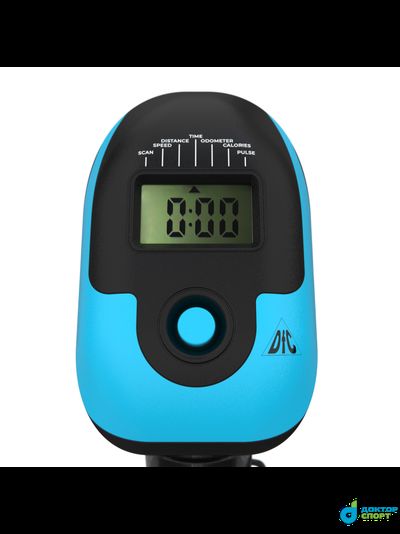 Велотренажер DFC B504BB магнитный (черный корпус, голубая полоса)