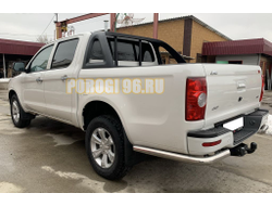 Защита заднего бампера уголки d60 для JAC T6