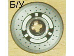 ! Б/У - Technic, Disk 3 x 3 with Disk Brake 3 Spokes, Black Dots on Gray Pattern (Sticker) - Set 8445, Black (2958pb020) - Б/У
