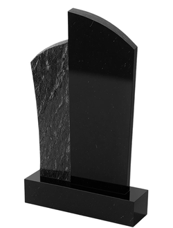 Надгробный памятник с серыми вставками