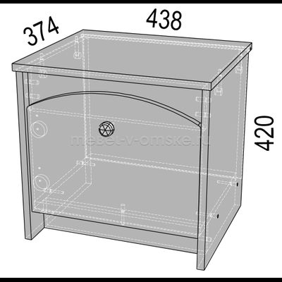 Тумба прикроватная Ева