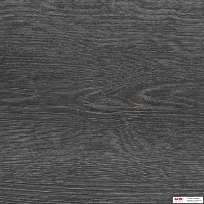 Декор ламината Haro Tritty 200 Aqua Дуб Контура Черный 541554 структура