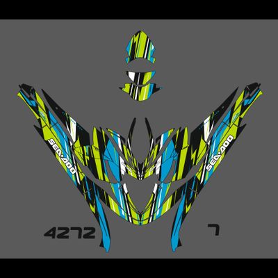 Наклейки для гидроцикла SEADOO GTX 130 4-TEC Limited Supercharged 2003-2004 #4272