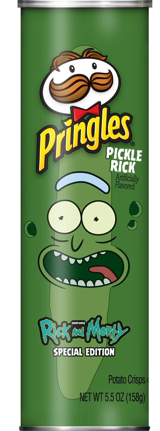 Pringles Pickle Rick Special Edition 158g (14 шт)