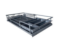 Выдвижная сушка-корзина в базу 800мм, Soft-Close, в цвете Графит,  серия LX (852-90-02) TALISMAN *