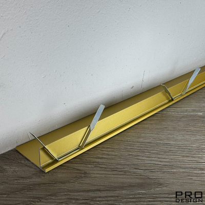 Щелевой плинтус Pro Design Mini L 601 Анодированный золото