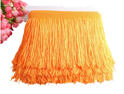 Декоративная бахрома, 10 см. 10 метров, Т-00097, Цвет: Оранжевый
