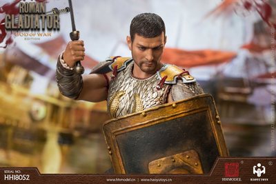 Римский гладиатор в чешуйчатой броне - КОЛЛЕКЦИОННАЯ ФИГУРКА 1/6 scale Imperial Legion Roman Gladiator Ares Version (HH18052) - HAOYUTOYS