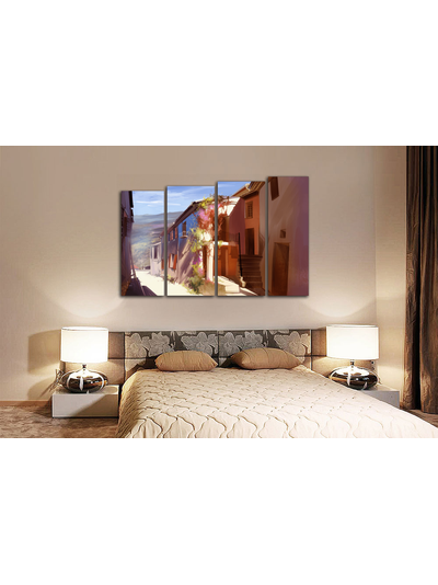 Модульная картина &quot;Прекрасные улочки&quot;