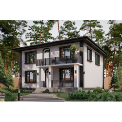 Двухэтажный дом с четырьмя спальнями 153.52м² (S27)