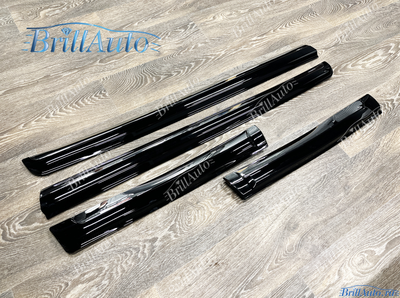 Молдинги Toyota Land Cruiser Prado 150 черные с хромом