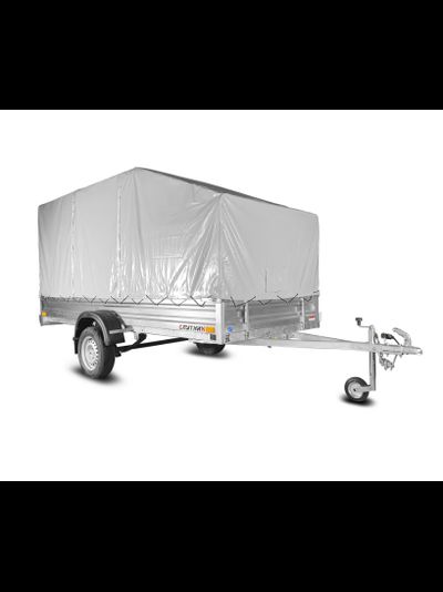 Прицеп «Спутник Expert» (3440х1440х330) оцинкованная рама, тент + дуги (НОВИНКА)
