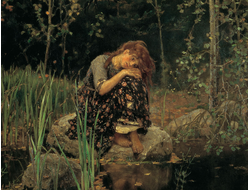 Купить картину обогреватель, репродукция Васнецова Алёнушка