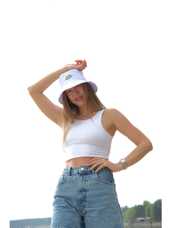 Панама взрослая белая (мяч классический/пляжный)