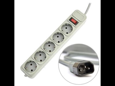 Сетевой фильтр:DeTech DT-SPN05-10-1.8M-C14