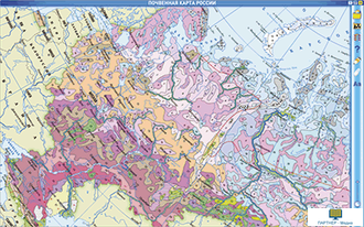 Интерактивные карты по географии.География России. 8–9 классы. Природа России. Исследования территории России. Часовые пояса.