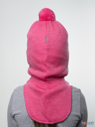 Шапка-шлем 23101-04 с утеплит., хб подклад, ярко-розовый 48-50