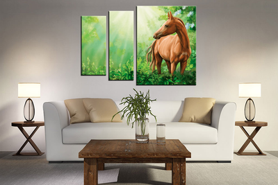 Модульная картина "Дикая лошадь"