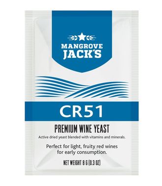 Дрожжи винные "Mangrove Jacks" CR51, 8 гр.