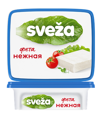 Сыр мягкий «Фета Нежная» 45%, 250гр. SVEZA.