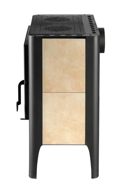 Печь-камин Бавария Эко с плитой две конфорки, Экокамин (Россия)