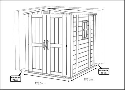 Сарай "Фактор 6х6" (размеры 173 х 195 см)