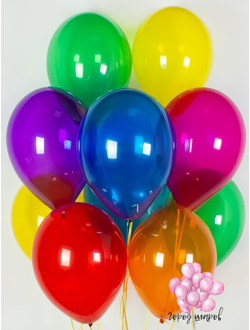Сет 2 латексные шарики ассорти 30 см. кристалл 10 штук