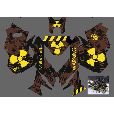 Наклейки на снегоход SKI DOO 2014 - 2016 #1410