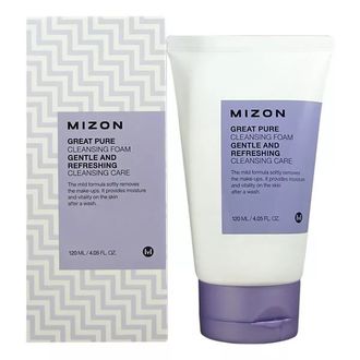 Скрабирующая пенка для очищения кожи лица Great Pure Cleansing Foam MIZON 120ml