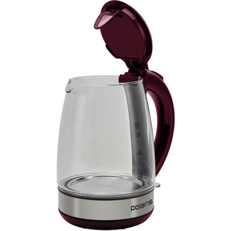 Чайник Polaris PWK 1740CGL, 1,7 л, 1850 Вт (стекло) + ситечко для чая