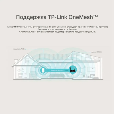 Wi-Fi роутер TP-Link Archer MR400, AC1200 Черный