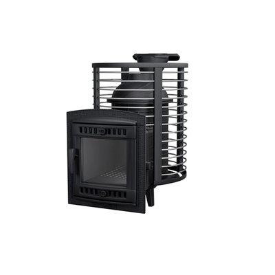 Банная печь Атмосфера М сетка из прутка до 14 м3