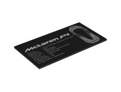 Tile 8 x 16 with Bottom Tubes, Textured Surface with McLaren P1 Pattern, Black (90498pb46 6463322)